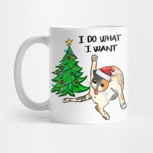 I Do What I Want Funny Cat Mug